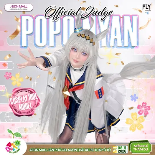 Poster công bố Giám khảo Cosplay Popo Nyan tại Artist Day 21